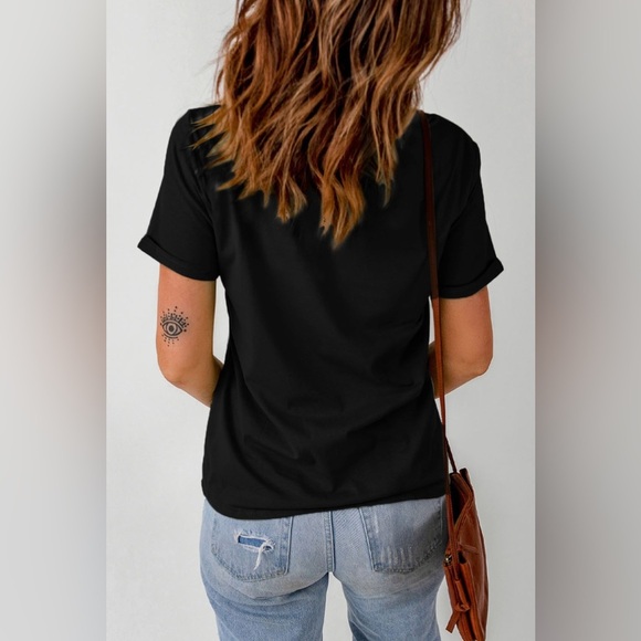 Slogan Graphic Short Sleeve T-Shirt - Picture 5 of 5